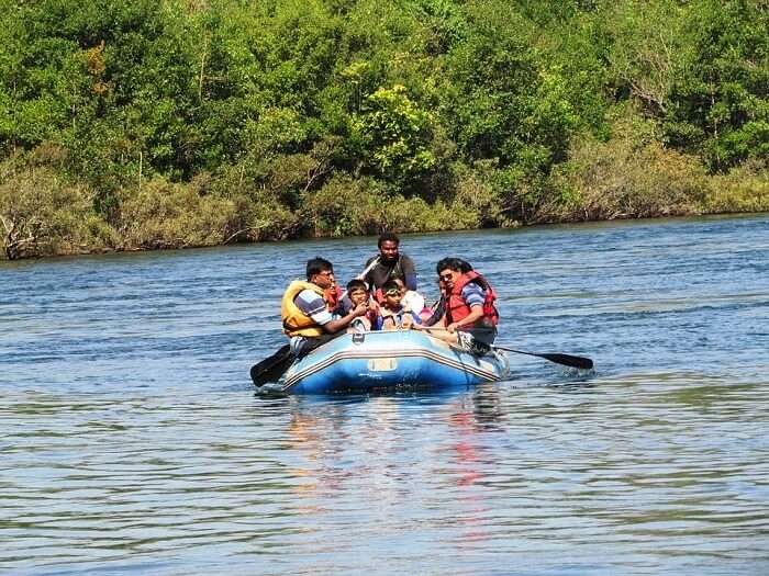 river rafting in Dandeli which is one of the best places to visit in Summer in Karnataka