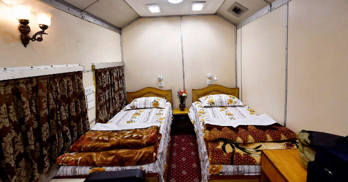 a luxurious railways coach