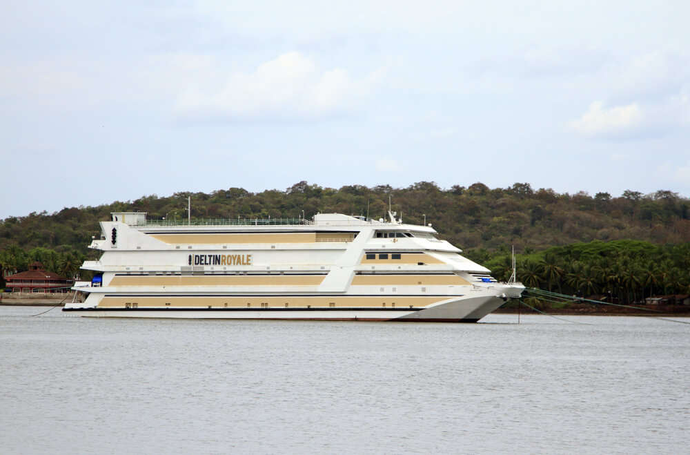 A wonderful view of cruise in a river