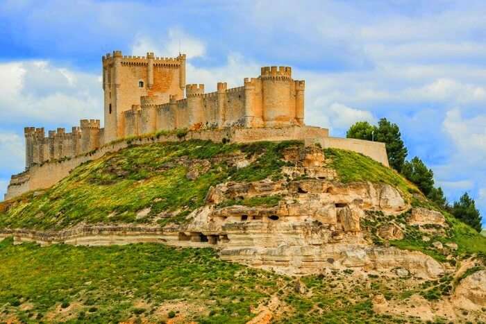 Penafiel castle in spain