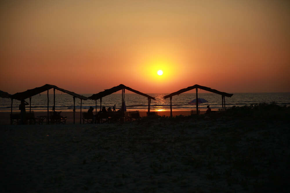 A splendid view of sunset at a beach 