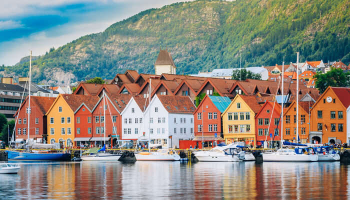 historical buildings in Bryggen