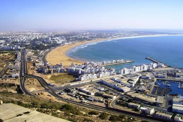 Agadir Beach in Morocco