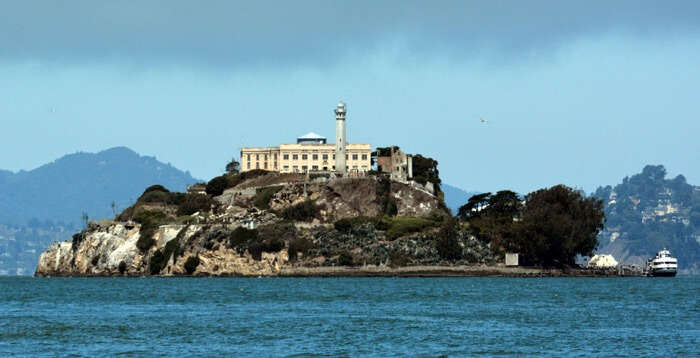 Go to the Alcatraz Island at night