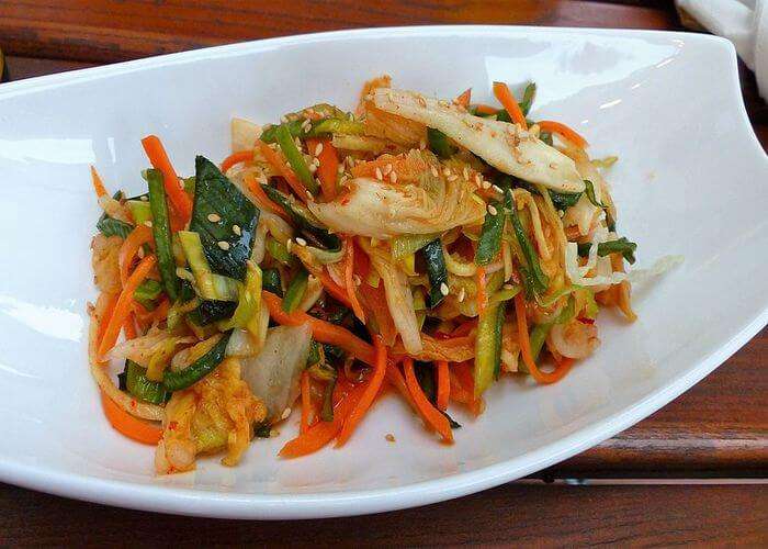 Spicy Fermented vegetable salad