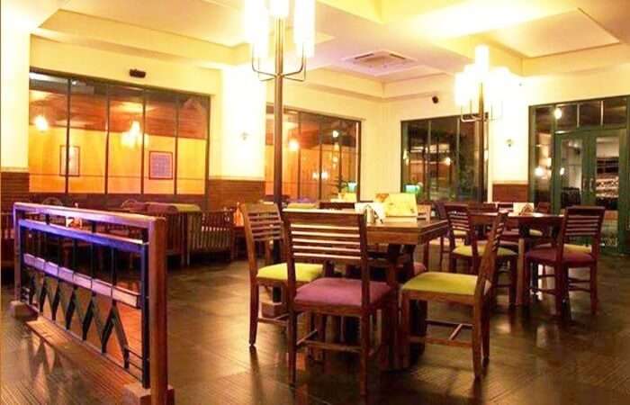 fancy interior of the cafe
