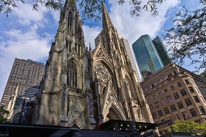 St. Patrick’s Cathedral is a beautiful neo-Gothic style structure