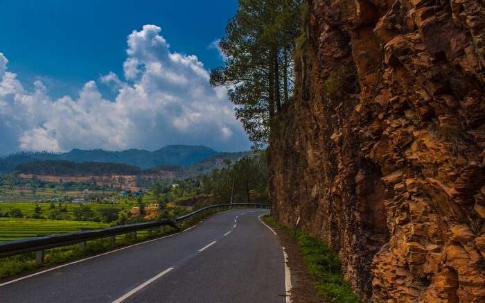 Empty Road in Kausani Uttrakhand