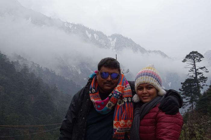 gaurav with his wife
