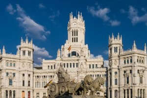 A popular building in Madrid, one of the historic places to visit in December in the world