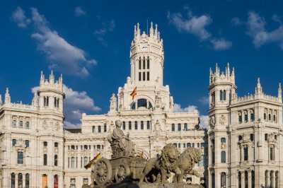 A popular building in Madrid of Spain