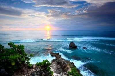 A legendary view of bali during evening