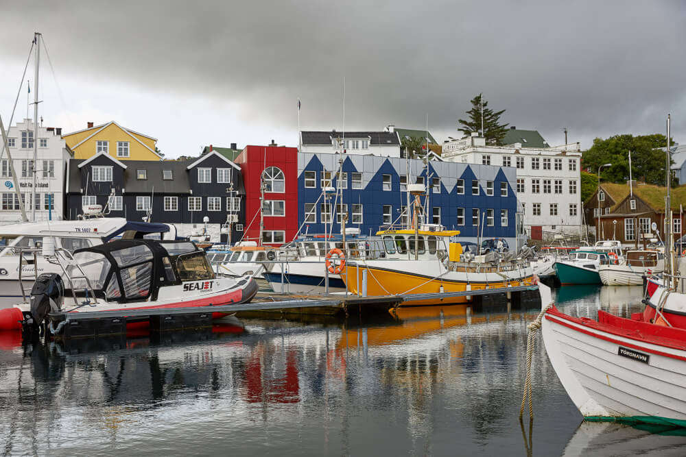 the colorful homes of the Faroe