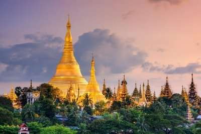 A mesmerising view of yangon myanmar, one of the amazing places to visit in southeast Asia