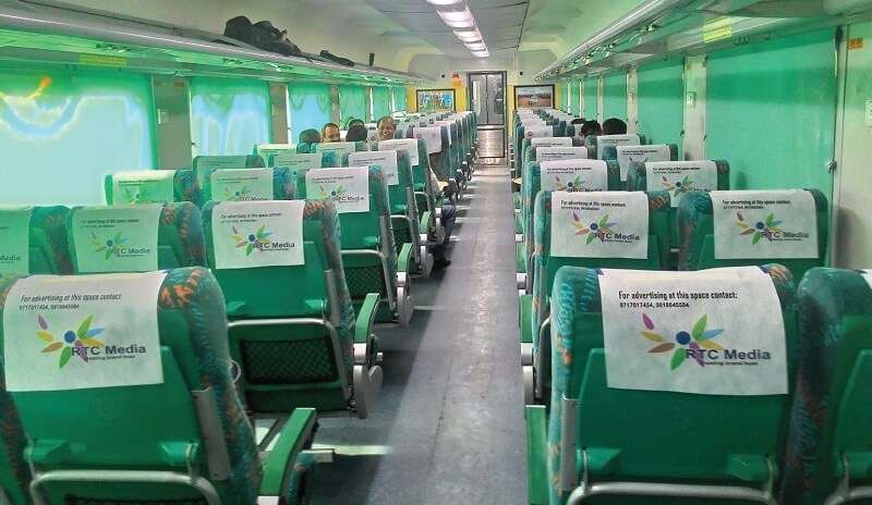 Gatimaan express interior