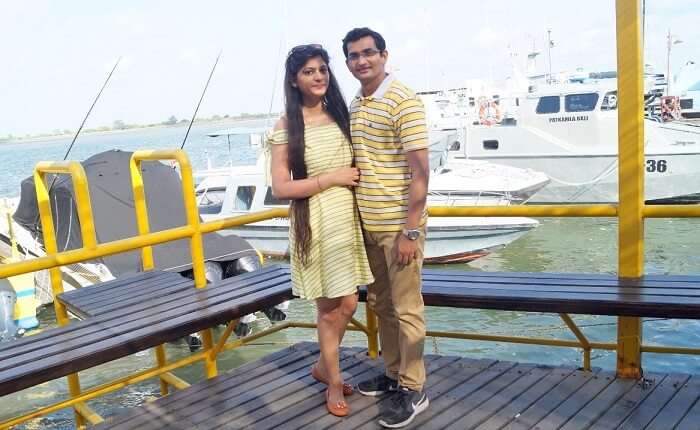 Couple on a cruise Bali