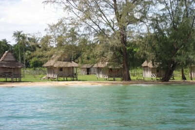 Bamboo Island is among the best places to visit in Cambodia