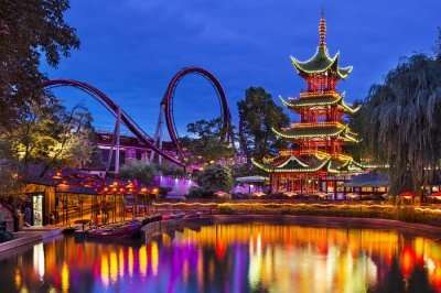 Tivoli Gardens, Copenhagen,