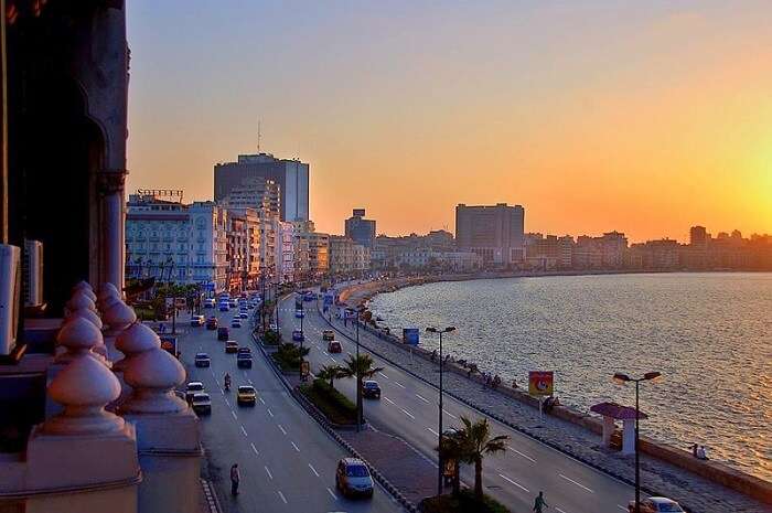 sunset at one of the best places to visit in Egypt