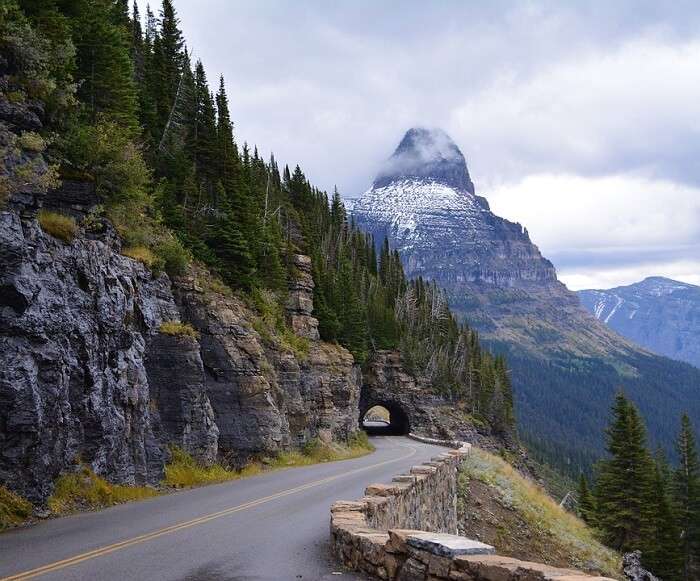 Going to the sun road in Glacier national park