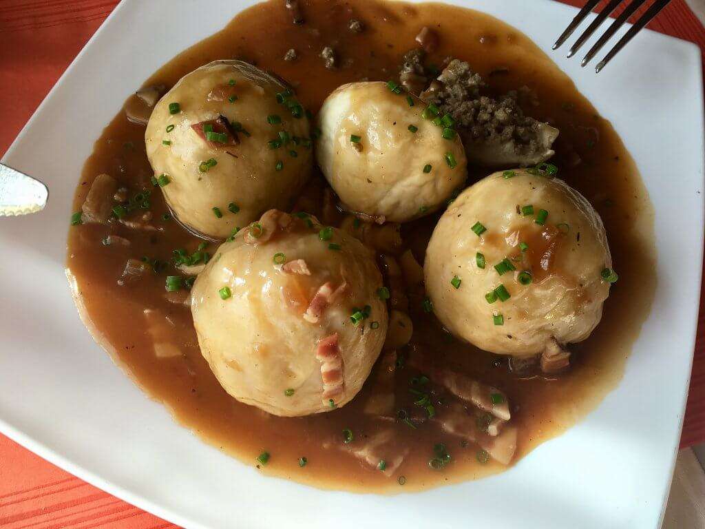Counted among the best Austrian food. is Knödel, a flavourful dumpling.