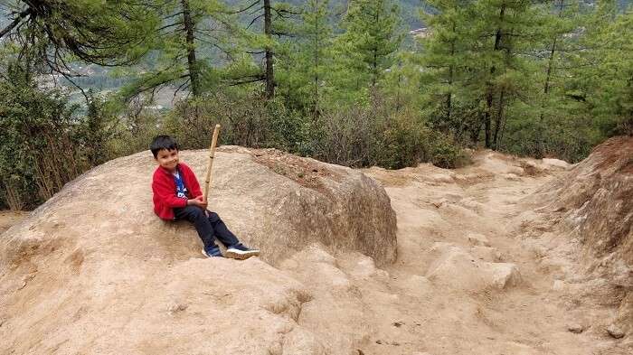 rohit bhutan family trip travelogue son trek
