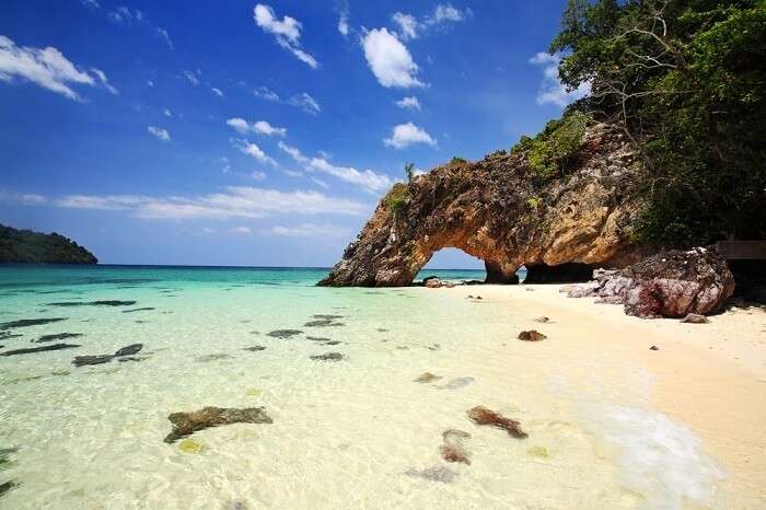 Beach view of island