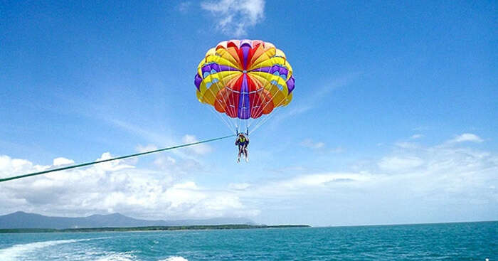 Parasailing in Maldives