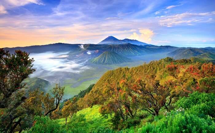 beautiful view of java island