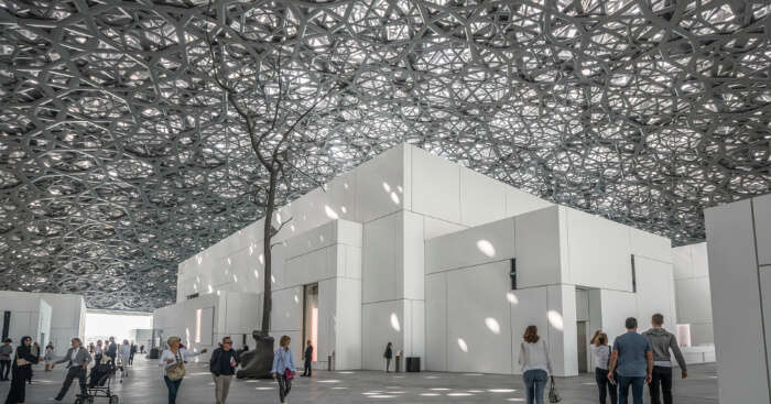 Louvre Abu Dhabi museum, in Abu Dabhi, UAE