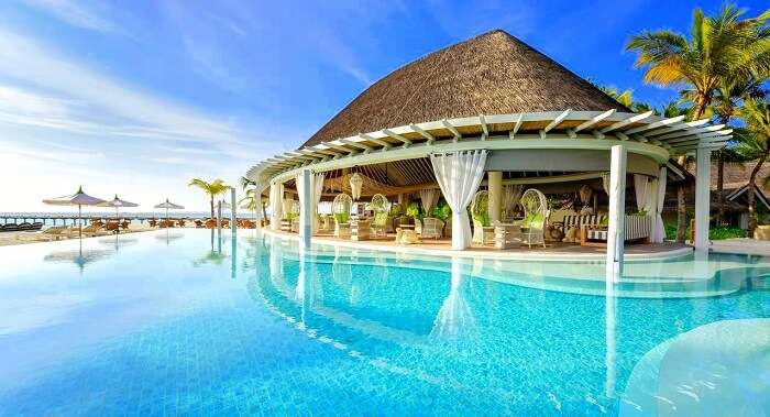 view of the resort's infinity pool