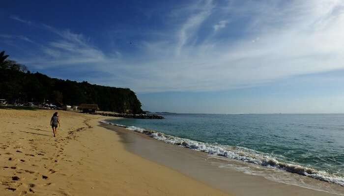 the most quiet and tranquil beach