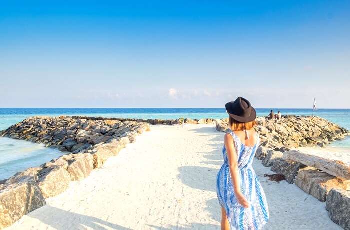 girl on Maafushi island