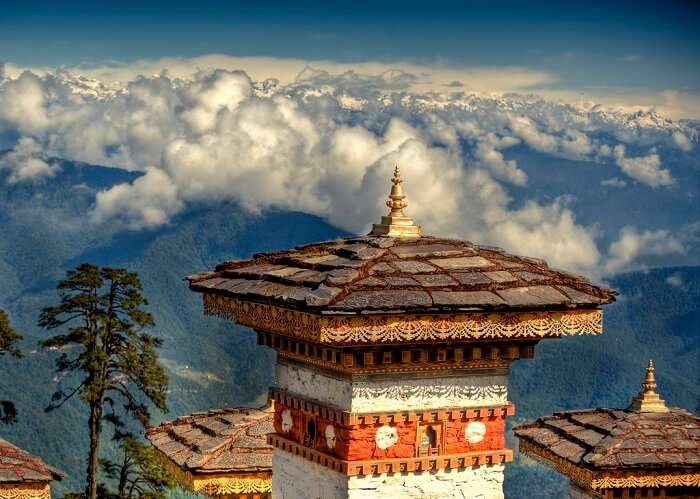 mountain pass in Bhutan