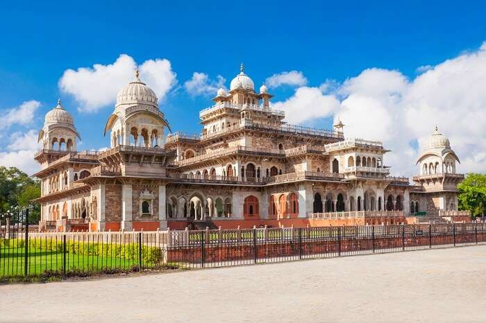 A beautiful shot of the Albert Hall Museum in Jaipur
