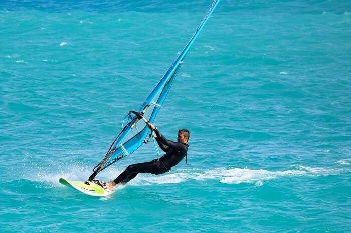windsurfing