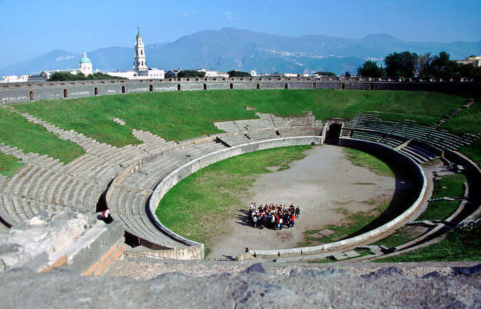 pectacular amphitheater of Pompeii