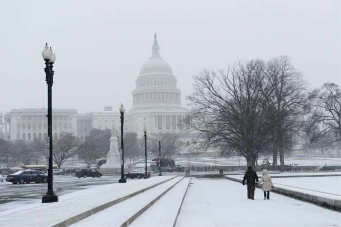 Washington DC in winter