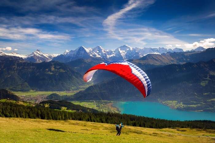 Peak rush: Paragliding the Swiss Alps