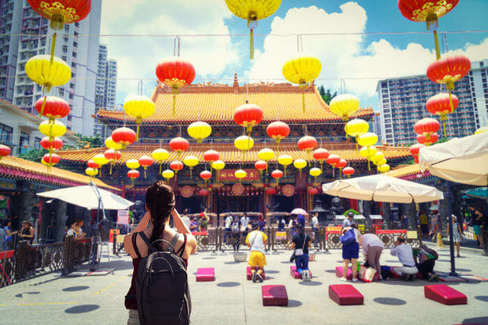 A view of Wong Tai Sin Temple