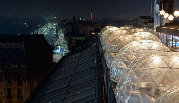 Experience igloos at Pilsener Haus