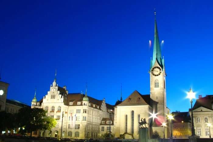 Fraumünster Church In Zurich