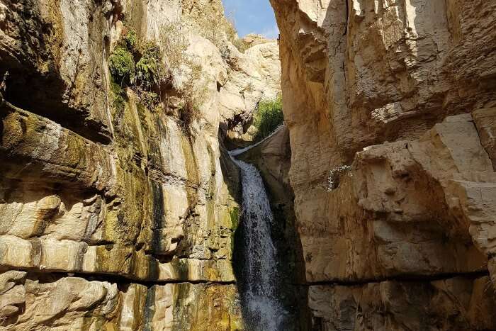 Nahal Arugot Waterfall