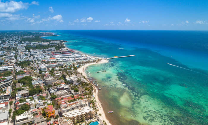 A jaw-dropping view of Sea in Playa Del Carmen which is one of the best summer holiday destinations in the world