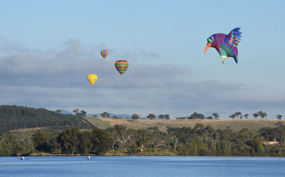 hot air balloon in canberra