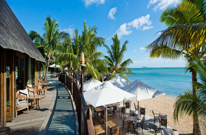 beach side view of the hotel