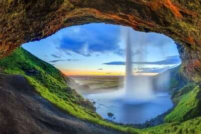 Beautiful waterfall of Iceland