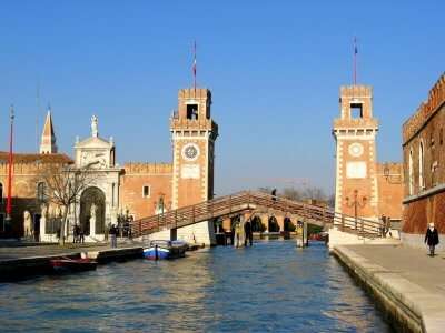 A classic view of Venetian Arsenal which has been a status of pride around in the country
