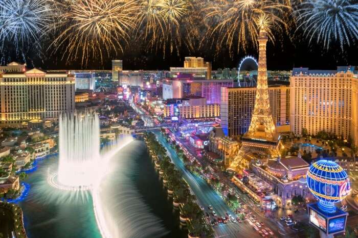 New Year parties in Las Vegas