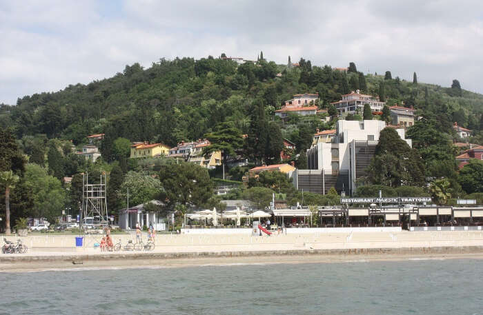 Portorož Beach in Slovenia